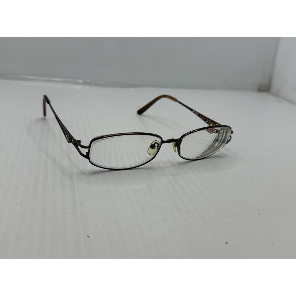 Vintage Y2K Metal Eyeglasses Frames Multicolor Temple Detail  Frame Only